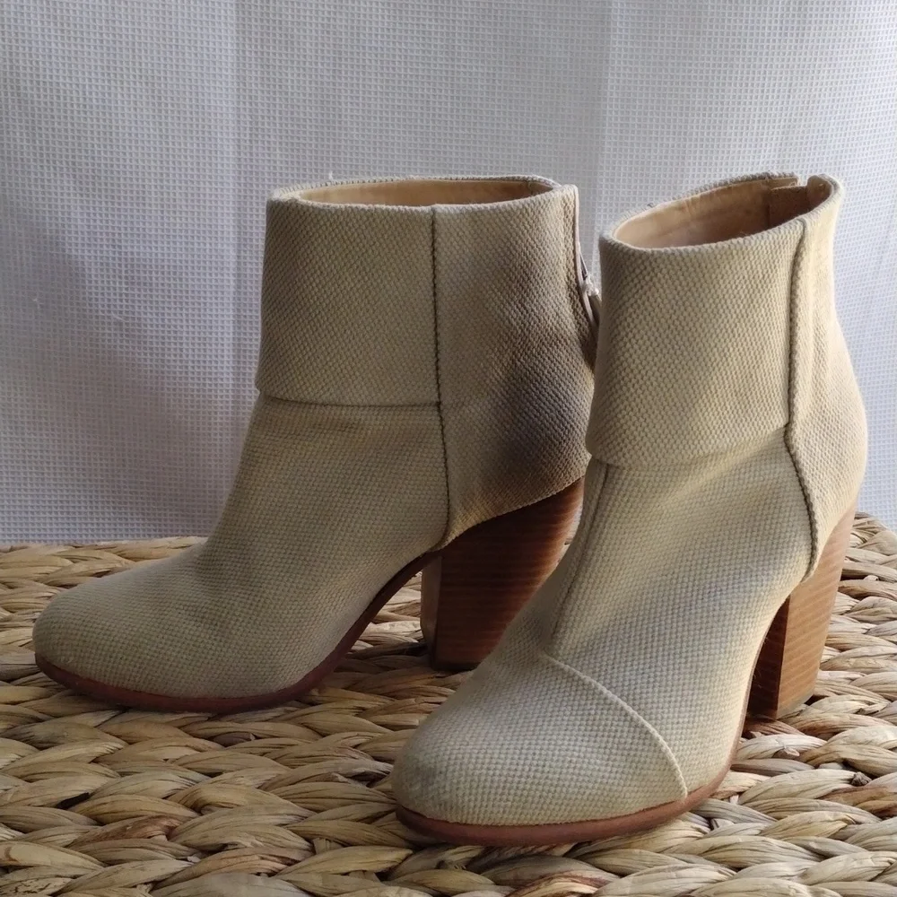 Rag and Bone Newbury beige ankle booties 8.5 - Picture 3 of 12